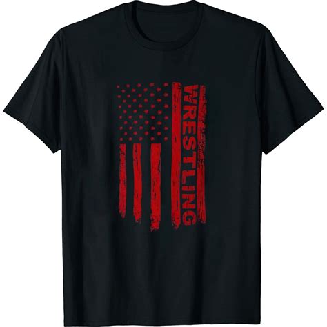 Womens American Flag Wrestling Quote Usa Flag Wrestlering Wrestler T