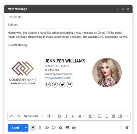 This Listing Is For A Customized Email Signature Impress With A