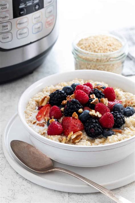 Instant Pot Steel Cut Oats Jessica Gavin