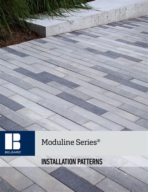 Moduline Series Plank Paver Belgard Western Laying Pattern Belgard