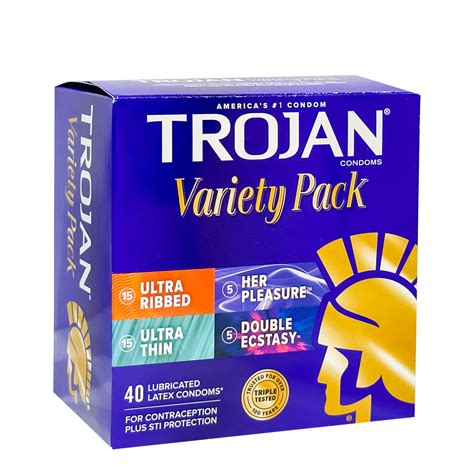 TROJAN Variety Pack, 40 Condoms – BunnyDepot