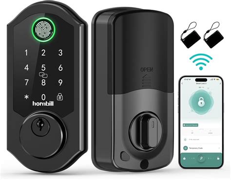 Hornbill Smart Lock Wifi Deadbolt Keyless Entry Front Door Lock Alexa Fingerprint Smart Lock