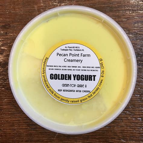 Pecan Point Golden Yogurt 1 Pint Turntime Farms