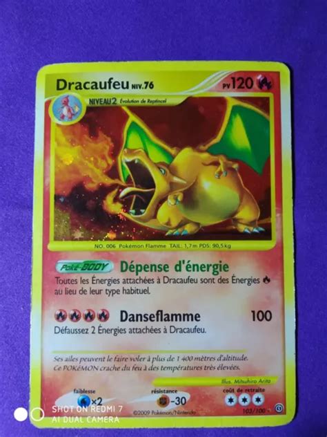 Carte Pok Mon Dracaufeu Niv Dp Temp Te Bloc Diamant Perle