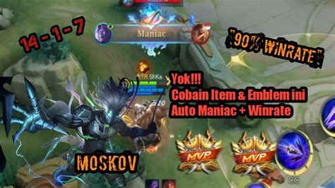 Yok Cobain Item Emblem Ini Auto Maniac Winrate MLBB 2022