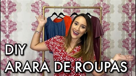 Diy Como Fazer Uma Arara De Roupas Gastando Pouco Youtube