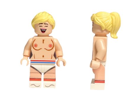 Naked Minifigures With Breasts Custom Design Printed On Lgo Parts Skin