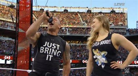 So Ronda Rousey Wore A Vegeta T Shirt In Wrestlemania Awesome Vegeta