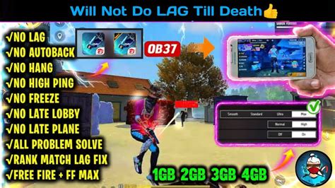 Ob Update Lag Fix Gb Ram Free Fire Lag Fix Config Ff Lag Fix