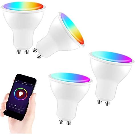 Tuya Smart Gu Smart Wifi Ampoule Led Wifi Ampoule Dimmable Rgb