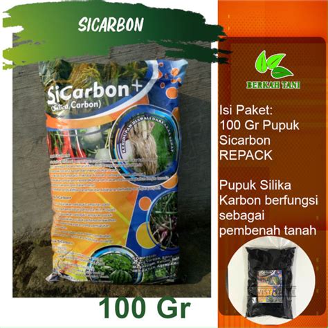 sicarbon  gram pupuk karbon  silika repack lazada indonesia