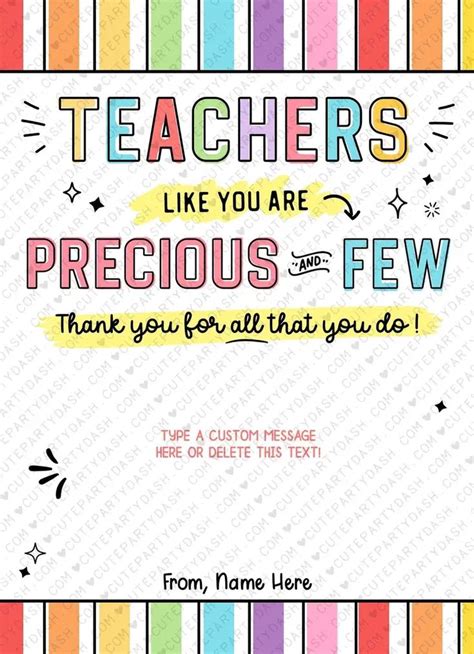 teachers like you are precious and few thank you all that you do from ...