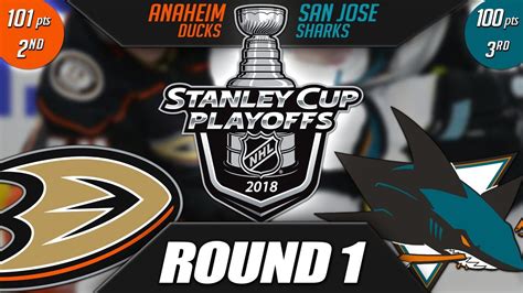 Anaheim Ducks Vs San Jose Sharks Round 1 Playoff Preview Youtube