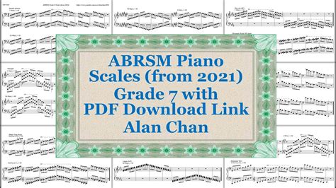 Abrsm Piano Scales From Grade Complete Youtube