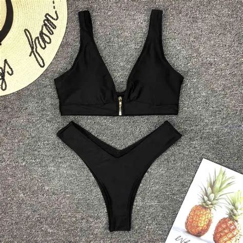 Sexy High Leg Cut Bikini Women Swimwear Female Swimsuit Two Pieces