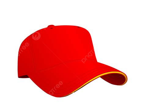 Red Baseball Cap White Cover Clothing Baseball Png Transparent Image