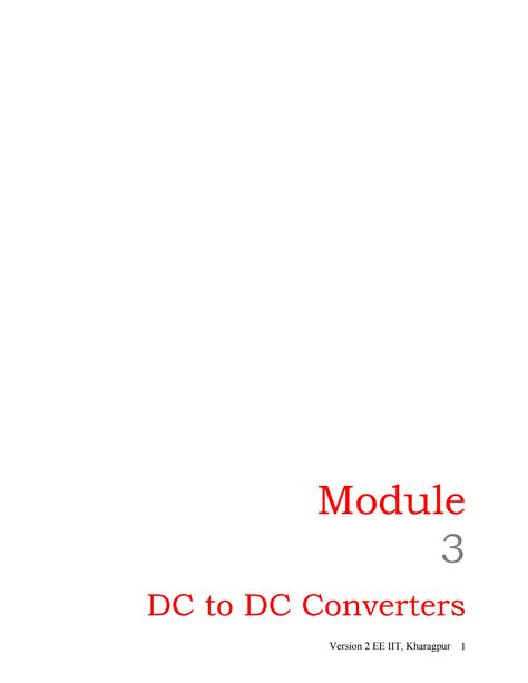 SOLUTION: Types of basic dc to dc converter - Studypool