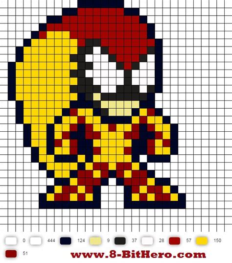 Scream Perler Bead Pattern Pixel Art Bead Sprite Perler Bead Patterns