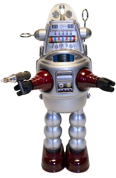 Tr 171 Robby The Robot Otti Silver Tin Robot