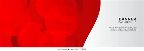 Abstract Red Banner Background Design Template Stock Vector (Royalty ...