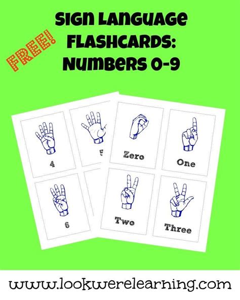 Learning To Count In Sign Language Is Easy With This Set Of Free Asl