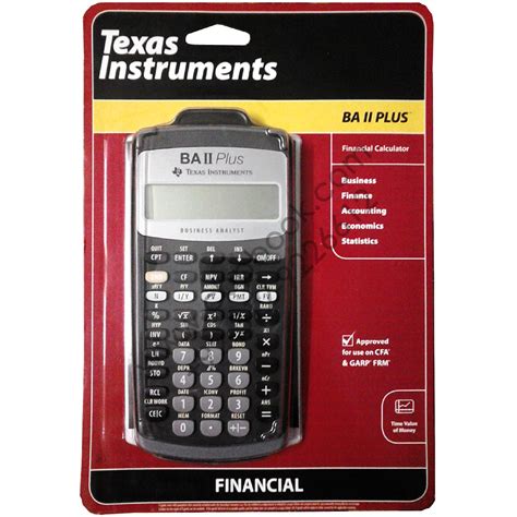 Texas Instruments Financial Calculator Ba Ii Plus Financial Mungal Bazar