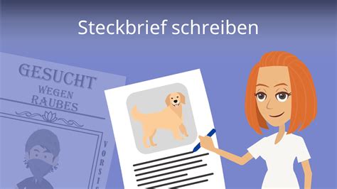 Steckbrief Schreiben • Aufbau Vorlage Und Beispiel · [mit Video]