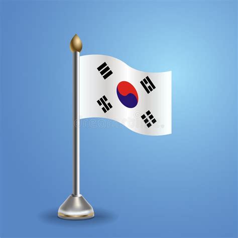 Bandeira Da Coreia Do Sul Ilustra O Do Vetor De S Mbolo Nacional Foto