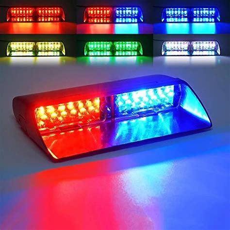 Police Lights Car Led Strobe Light Red Blue Amber White Signal Lamps