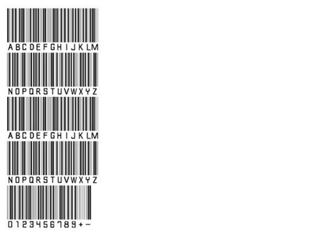 Qr code font