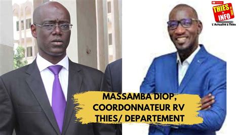 MASSAMBA DIOP DESIGNE COORDONNATEUR DEPARTEMENTAL DE LA RV A THIES