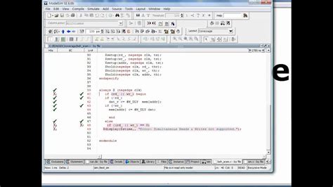 Modelsim Training Advanced Feature 進階教學2 Codecoverage Youtube