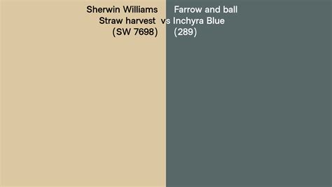 Sherwin Williams Straw Harvest SW 7698 Vs Farrow And Ball Inchyra