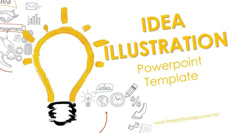 Idea Illustration Powerpoint Templates Arts Border And Frames