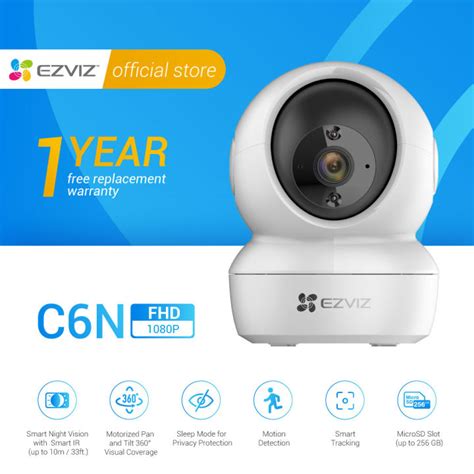 EZVIZ C6N 4MP 2K Home Security Wifi Camera Wireless 360Pan Tilt