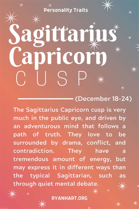 Sagittarius Capricorn Cusp Personality Traits Ryan Hart