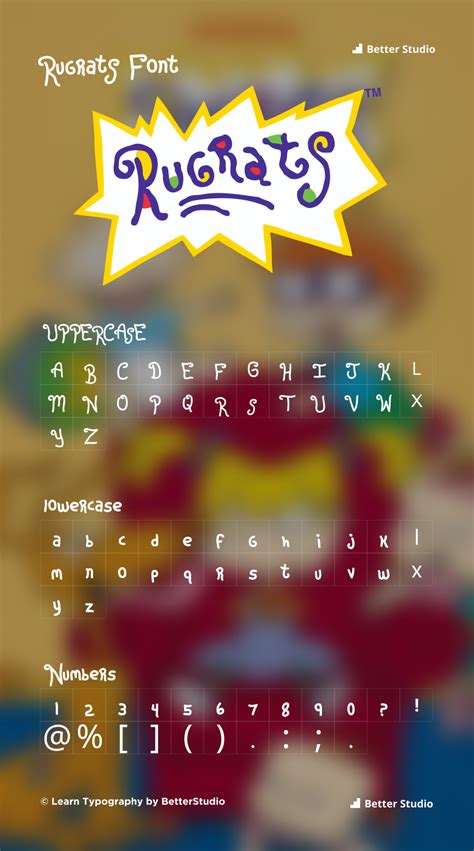 Rugrats Font Svg Vector Rugrats Font Svg Rugrats Alphabet Etsy The