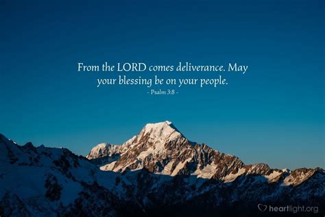 Psalm 3 8From The LORD Comes Deliverance May Your Blessing Be On Your