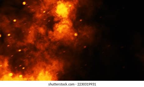 Fire Embers Particles Texture Overlays Burn Stock Illustration