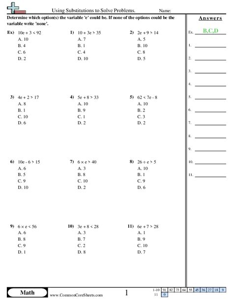 Algebra Worksheets | Free - Distance Learning, worksheets and more ...