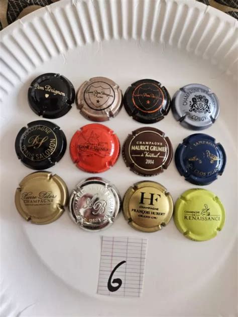 LOT CAPSULE DE Champagne Ancienne 12 Capsules POUR COLLECTIONNEURS RARE