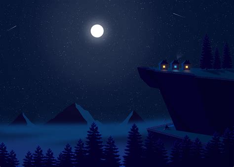 Night Illustration :: Behance