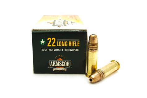 50015ph Armscor 22lr Arm50015 36 Grain High Velocity Hollow Point Ammunition Rimfire Ammo 50