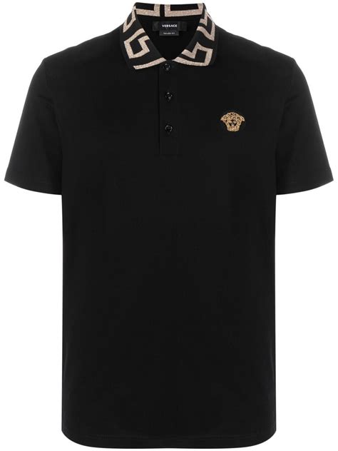 Versace Medusa Head Motif Polo Shirt Farfetch