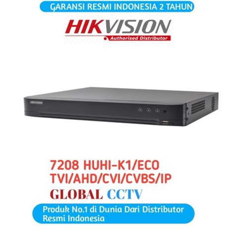 Jual DVR HIKVISION 8 CHANNEL 7208 HUHI K1 ECO DVR 8 CHANNEL TURBO HD