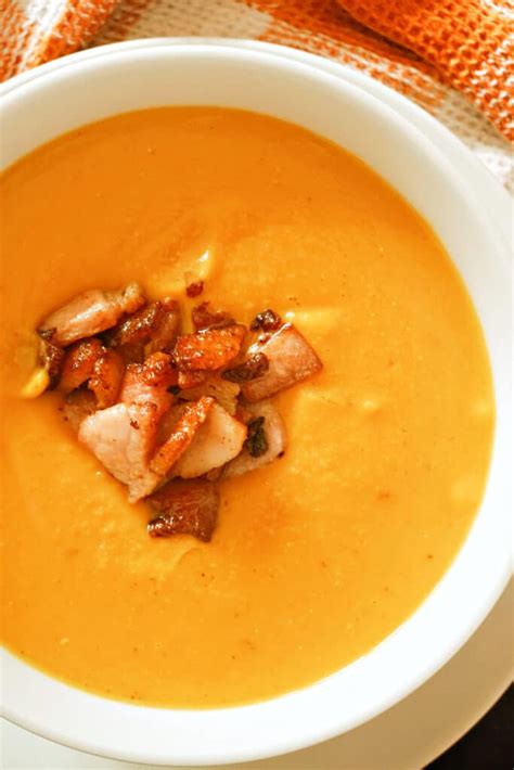 Pumpkin And Red Lentil Soup With Bacon My Gorgeous Recipes