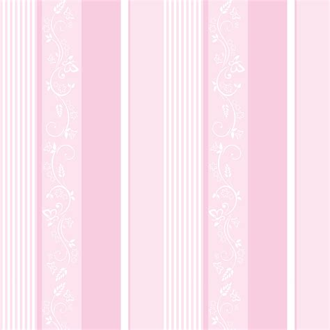 Papel de Parede Infantil Bebê Rosa Branco Listrado SSLI 089