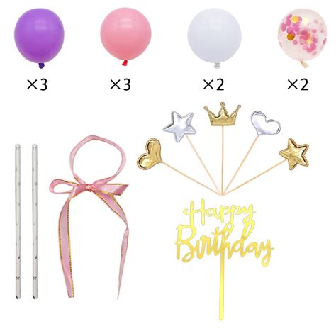 Buy Balloon Birthday Cake Topper Mini Balloon Garland Cake Topper