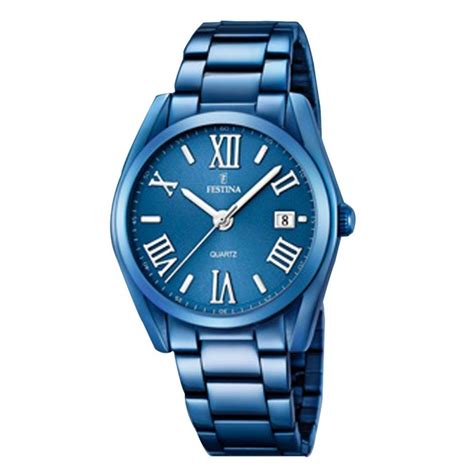 Festina De Mujer Acero En Azul