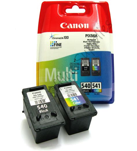 Canon PG-540 / CL-541 Original Black & Tri–Colour Ink Cartridges ...